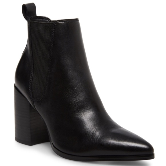 Steve Madden Shoes - Steve Madden Kasen Black Leather Booties Sz 7.5